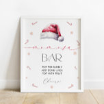 Santa Baby Christmas Mama-Osa Bar Baby Dusche Poster<br><div class="desc">Weihnachts-Mama-Osa Bar Baby Duschposter. Matching-Elemente verfügbar.</div>
