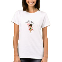 Santa Baby Cute Kawaii Damen Weihnachts T-Shirt