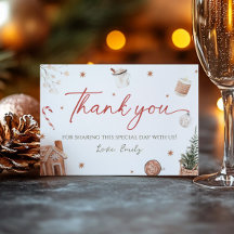 Santa Baby Dusche Dankeschön Karte