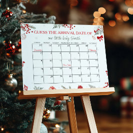 Santa Baby Dusche Terminkalender Poster