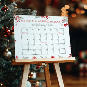 Santa Baby Dusche Terminkalender Poster
