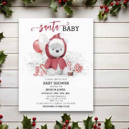 Santa Baby Duwer Polar Teddy Bear Cub Budget