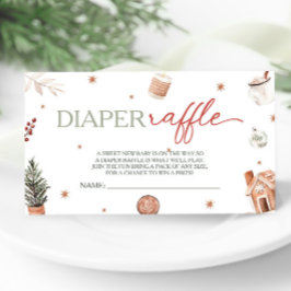 Santa Baby Duwer Windel Raffle Begleitkarte