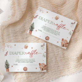 Santa Baby Duwer Windel Raffle Begleitkarte