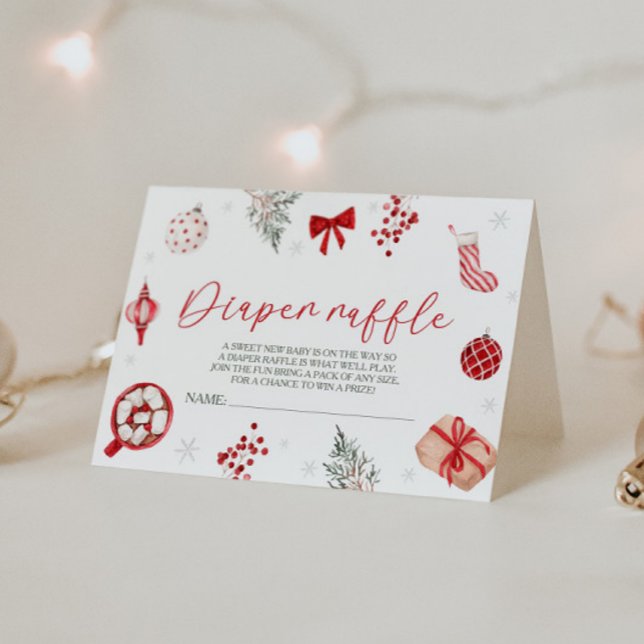 Santa Baby Duwer Windel Raffle Begleitkarte (Von Creator hochgeladen)