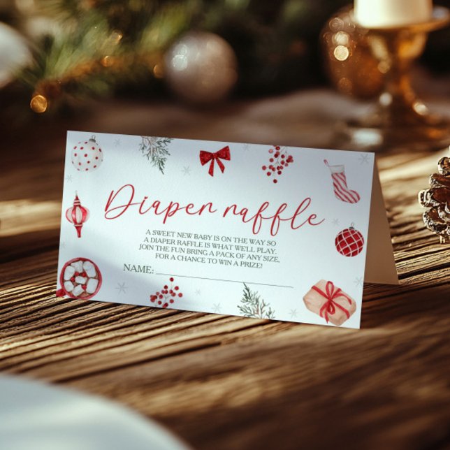 Santa Baby Duwer Windel Raffle Begleitkarte (Von Creator hochgeladen)