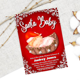 Santa Baby - Einladung einer Babydusche