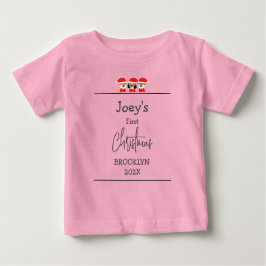 Santa, Baby, erste Weihnachten Baby T-shirt