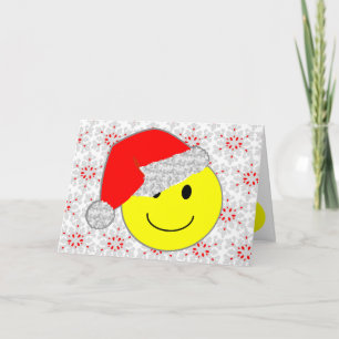 'santa baby FACE CHRISTMAS CARD Feiertagskarte