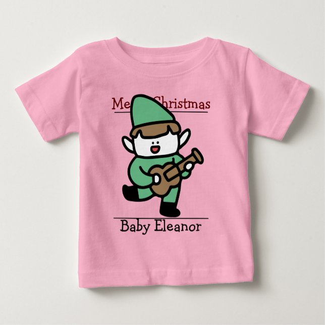 Santa, Baby First Christmas Baby Baby T-shirt (Vorderseite)