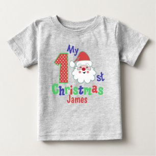 Santa Baby First Christmas Personalisierter T - Sh Baby T-shirt