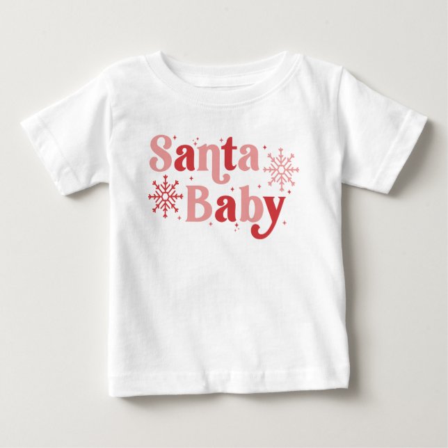 Santa Baby - Freizeitgestaltung Baby T-shirt (Vorderseite)