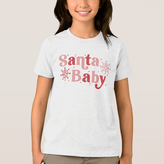 Santa Baby - Freizeitgestaltung Tri-Blend Shirt (Vorderseite)