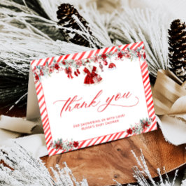 Santa Baby Girl Babydusche Danke Karte