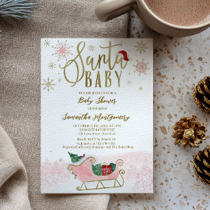 Santa Baby Girl Weihnachts-Einladung