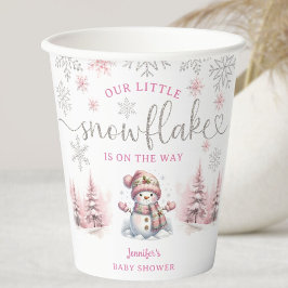 Santa Baby Girl Weihnachtsdusche Papiertasse Pappbecher