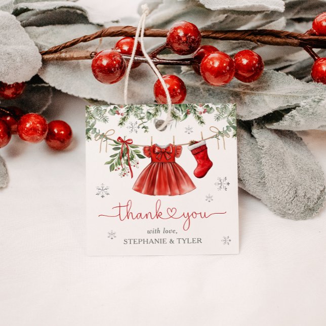 Santa Baby Girl Winter Weihnachtsdusche Geschenkanhänger (Von Creator hochgeladen)