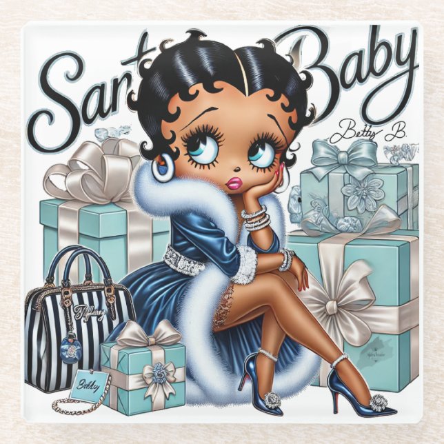 Santa Baby Glasuntersetzer (Vorderseite)