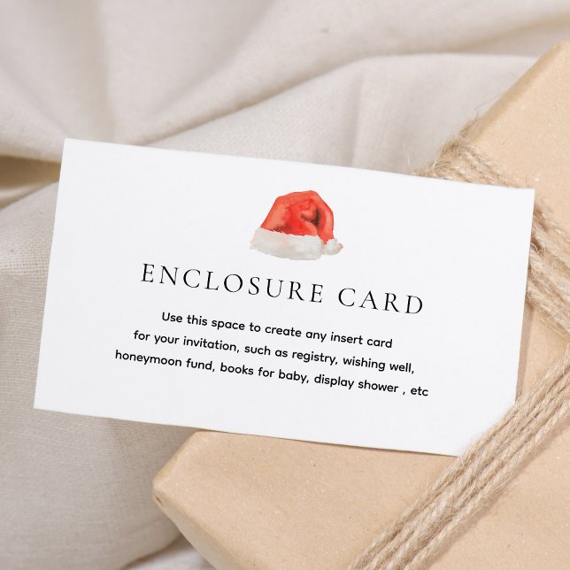 Santa Baby Holiday Baby Dusche Custom Begleitkarte (Von Creator hochgeladen)