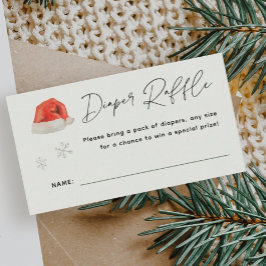 Santa Baby Holiday Baby Dusche Winzer Raffle Begleitkarte