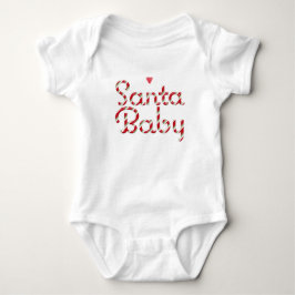 Santa Baby Holiday Candy Cane Bodysuit Strampler