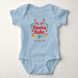Santa Baby Holiday Fun - Junge Baby Strampler