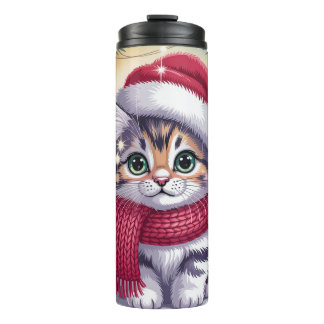 Santa Baby Katze Thermosbecher