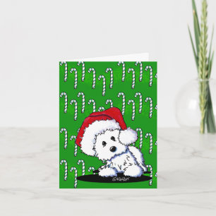 Santa Baby KiniArt Westie Feiertagskarte