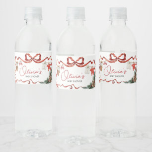 Santa Baby Kleidung Weihnachtsdusche Wasserflaschenetikett