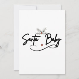 Santa Baby - Kokette Weihnachtsschrift Feiertagskarte