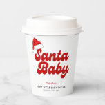 Santa Baby Merry Little Christmas Baby Dusche Pappbecher<br><div class="desc">Das Design umfasst eine Babydusche mit dem Motto "Santa Baby" und einer niedlichen Weihnachtsmannmütze,  die sich perfekt für eine Babydusche eignet. Wenn Sie Hilfe bei der Anpassung des Produkts benötigen oder passende Produkte benötigen,  kontaktieren Sie mich bitte über Zazzle.</div>