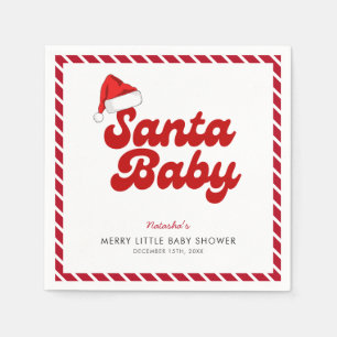 Santa Baby Merry Little Christmas Baby Dusche Serviette