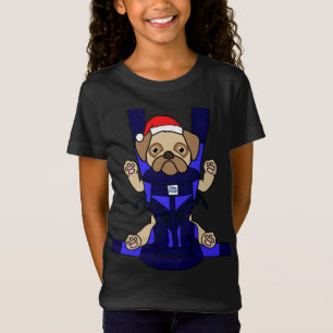 Santa Baby Mops Funny Niedlich Dog Mama Vater Weih T-Shirt