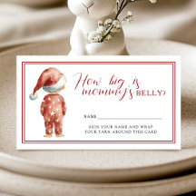 Santa Baby Mummy-Bauch-Weihnachtsdusche-Spiel