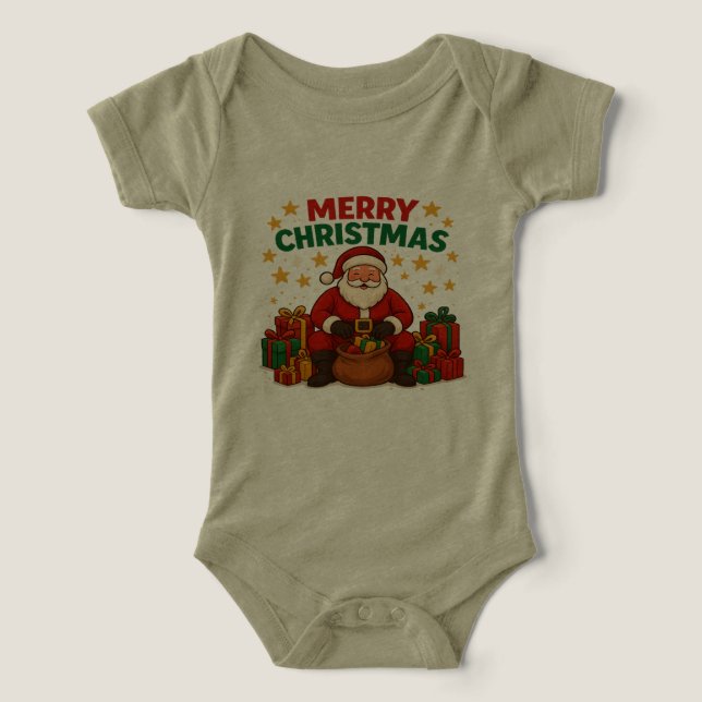 Santa Baby One Piece – Merry Christmas Gifts (Design Vorderseite)