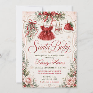 Santa-Baby-Party Einladung