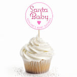 Santa Baby Pink Candy Cane Babyaufkleber Runder Aufkleber<br><div class="desc">Beginnen Sie Ihre Leckereien oder bevorzugen Sie Taschen mit diesem festlich rosa "Santa Baby" Rundaufkleber mit Bonbontypografie und einem süßen Herzinfarkt. Ideal für Weihnachtsduschen, fügt dieser Aufkleber den Kuchen, Kuppeln, Umschlägen, Gastgeschenken und vielem mehr eine spielerische Touch hinzu. Personalisieren Sie mit dem Namen und dem Datum des Babys für eine...</div>