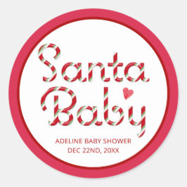 Santa Baby Red Christmas Baby Shooting Sticker