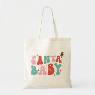 Santa Baby Retro Christmas Tragetasche