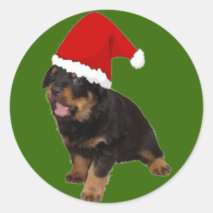 Santa Baby Runder Aufkleber