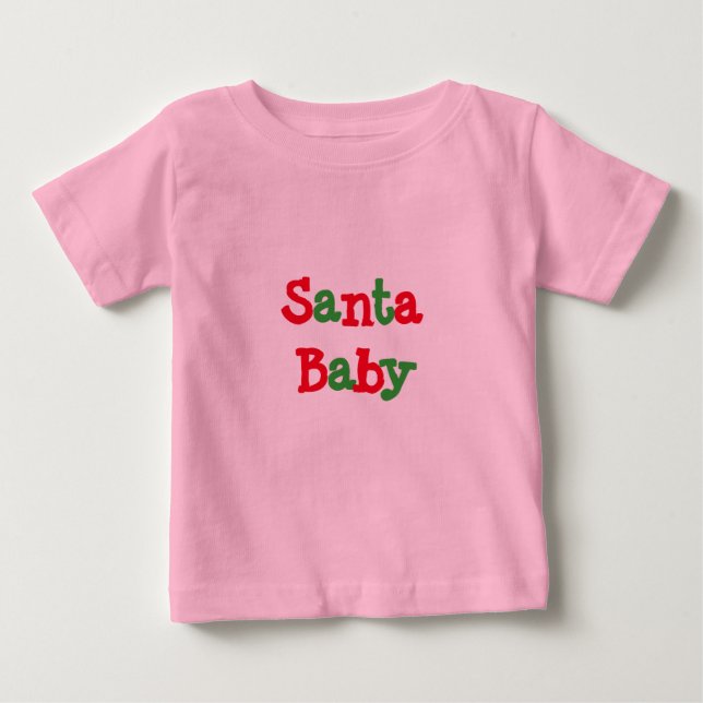 SANTA BABY SÄUGLING STRAMPLER (PINK) (Vorderseite)