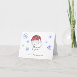 Santa-Baby-Shower - Danke Karte