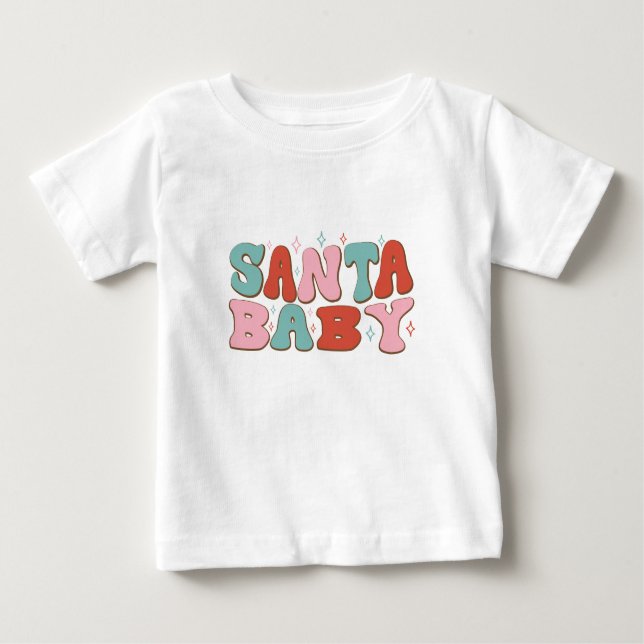 Santa Baby - Weihnachten Baby T-shirt (Vorderseite)