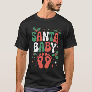 Santa Baby Weihnachten Schwangerschaft Schwangere T-Shirt
