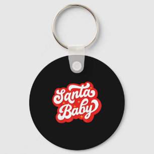 Santa Baby Weihnachten Schwangerschaftsankündigung Schlüsselanhänger