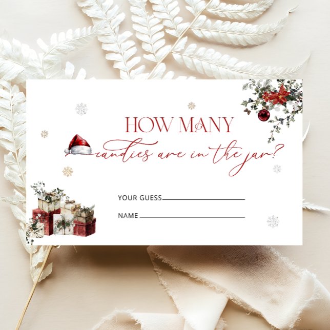 Santa Baby Weihnachten Wie viele Candies Begleitkarte (Von Creator hochgeladen)