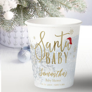Santa Baby Weihnachten Winter Papiertassen Pappbecher