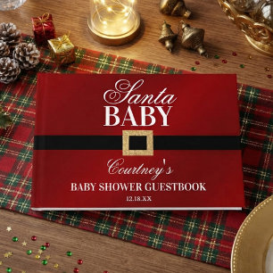 Santa Baby   Weihnachts-Baby-Party Gästebuch