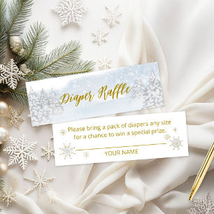 Santa Baby Weihnachts-Baby-Windel-Raffle Mini Visitenkarte