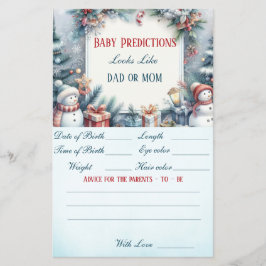 Santa Baby Weihnachts Winter Baby Dusche Flyer